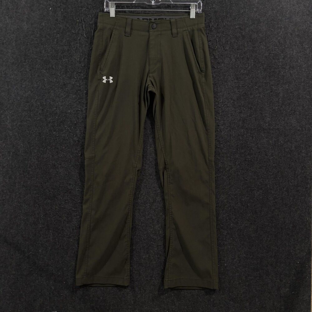 Under Armour Drive Tapered Pants Men's 30x30 Green Stretch Chino Golf Casual